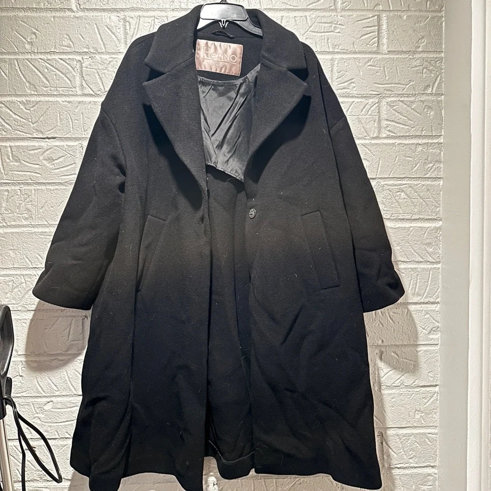 New Herno Twofer Wool-Blend Down Coat Size 42